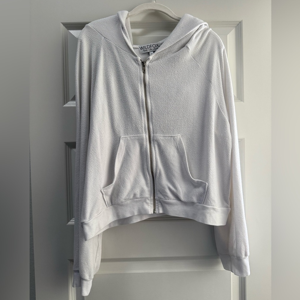 Wildfox Zip Up Hoodie ‘Driver, Take Me Somewhere Sunny' Graphic - Picture 2 of 4